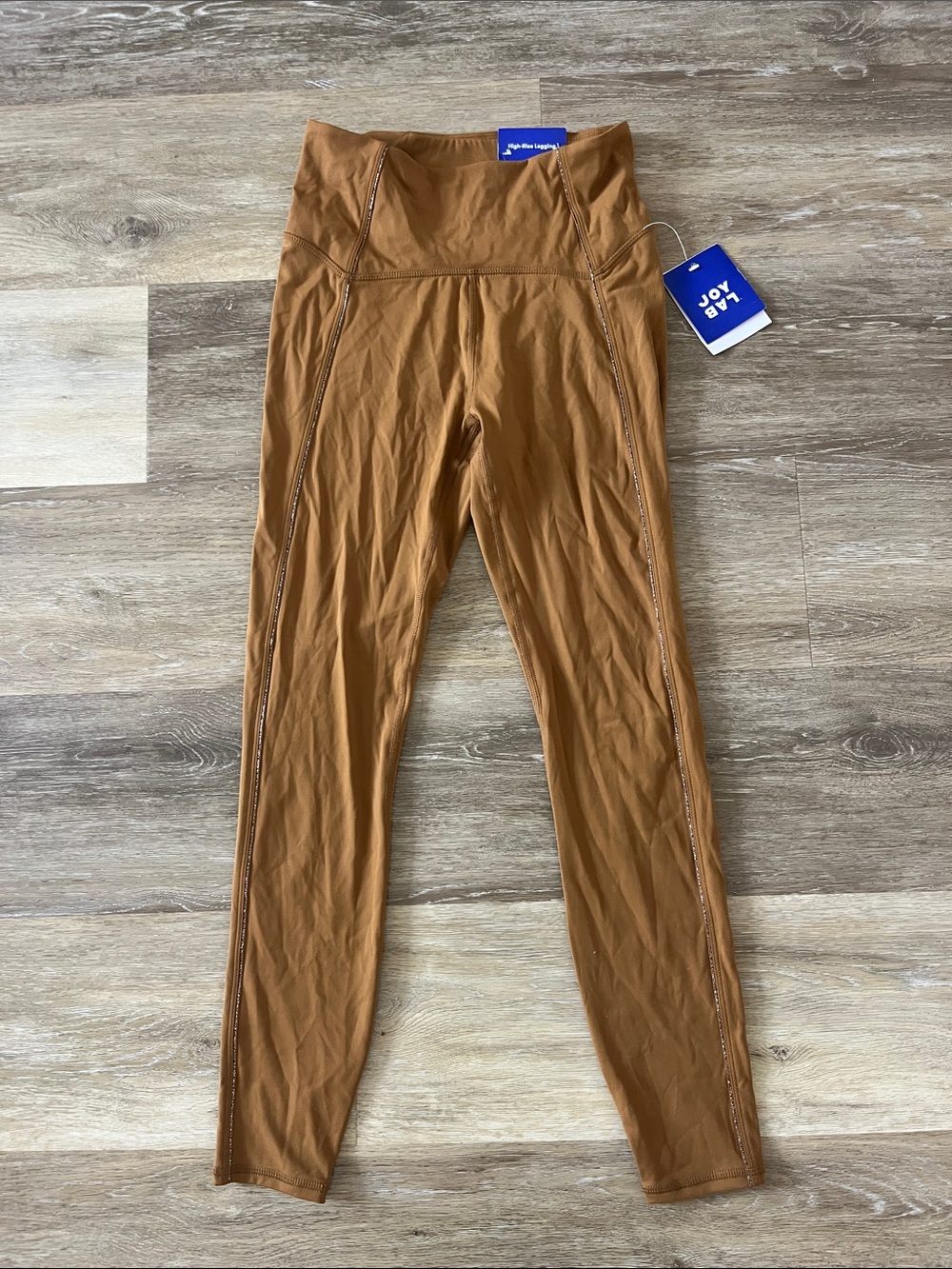 NWT JoyLab Women's 7/8 Length High Rise Leggings Brown Size S